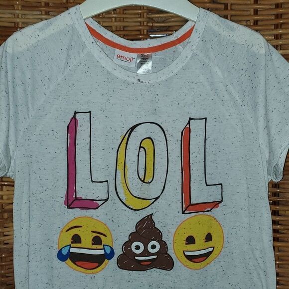 Emoji LOL Poop Happy laughing Nightshirt L - Picture 2 of 7